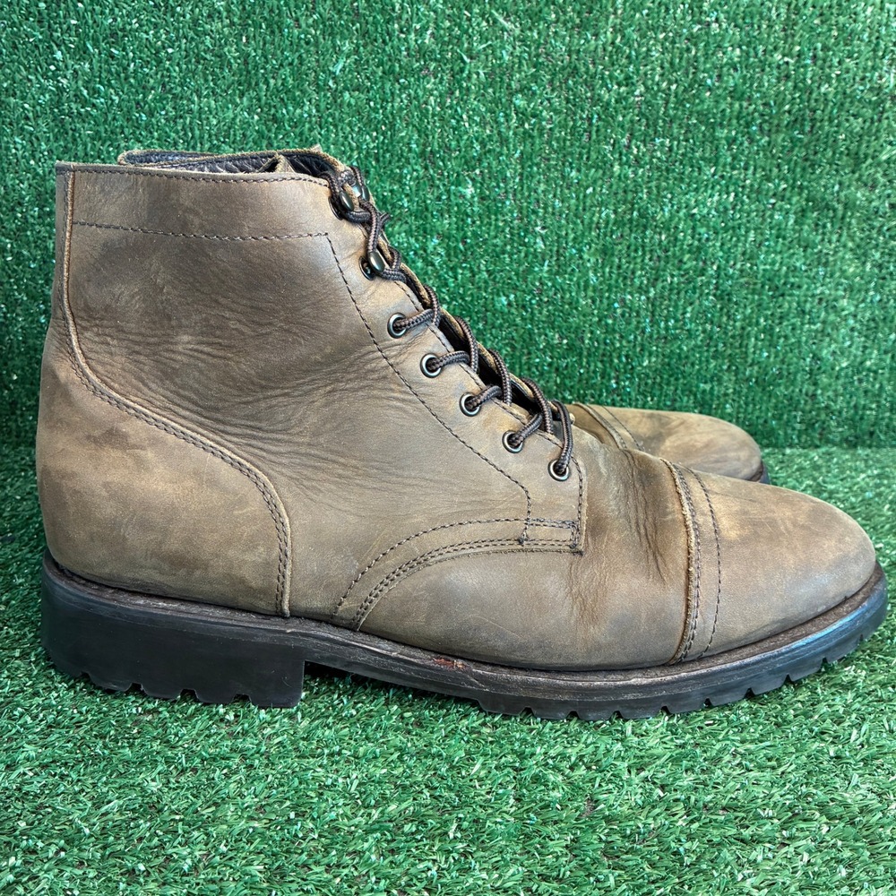Thursday Captain StormKing Leather Cap Toe Rugged Work Boots Brown Mens Size 14